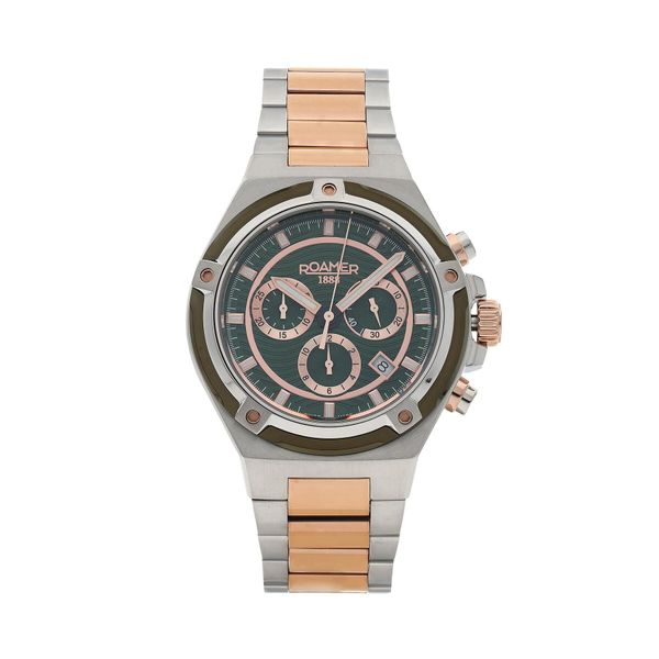 Roamer Ročna ura Roamer Tempomaster Chrono 221837 49 75 20 Srebrna