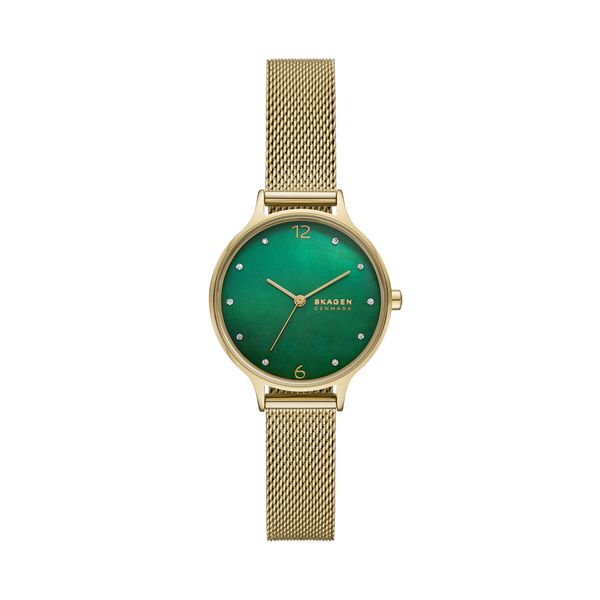 Skagen Ročna ura Skagen Anita Lille SKW3145 Zelena