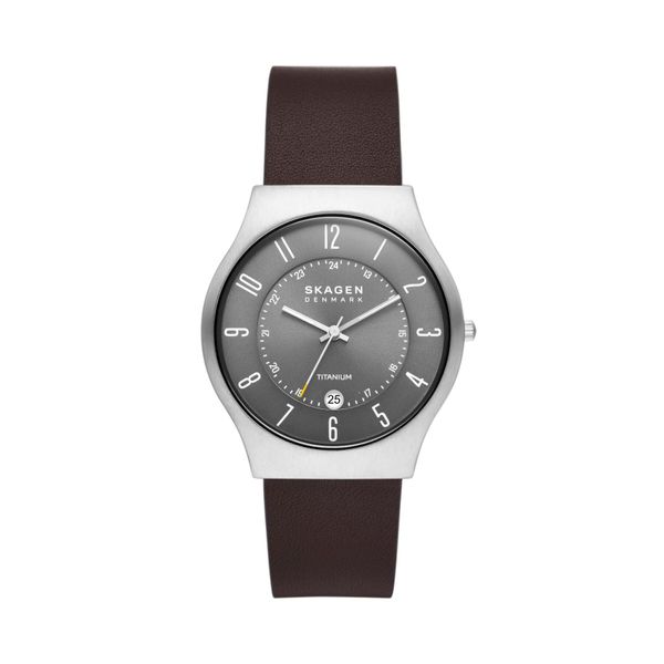 Skagen Ročna ura Skagen Malbye Gent SKW6909 Rjava