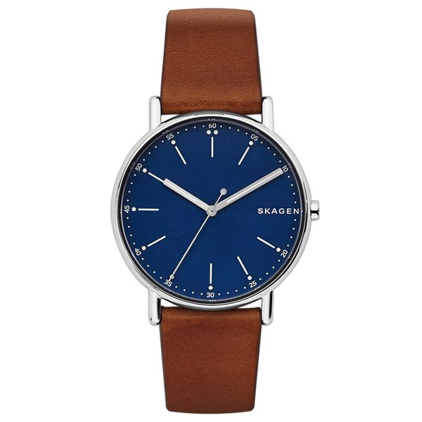 Skagen Ročna ura Skagen Signatur SKW6355 Brown/Silver