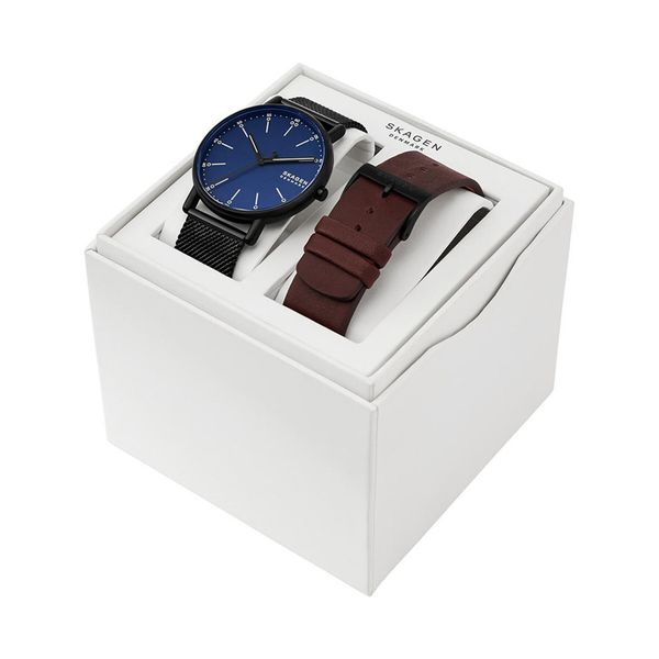 Skagen Ročna ura Skagen SKW6933SET Črna