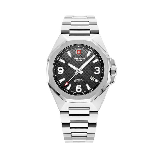 Swiss Alpine Military Ročna ura Swiss Alpine Military 7005.1137 Silver/Black