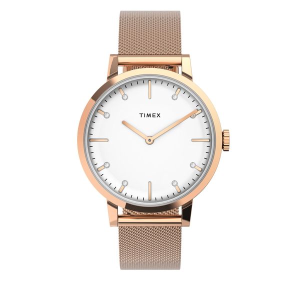 Timex Ročna ura Timex City TW2V37100 Rose Gold