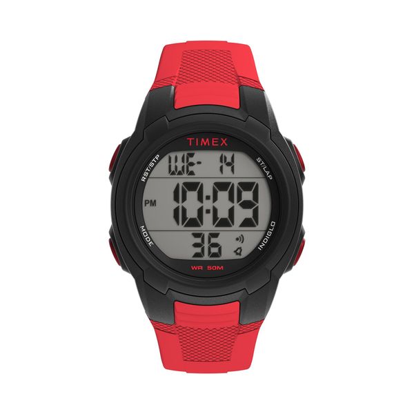 Timex Ročna ura Timex DGTL Sport T100 TW5M58500 Rdeča