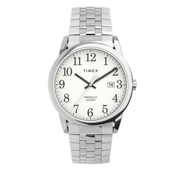 Timex Ročna ura Timex Easy Reader TW2V40000 Srebrna