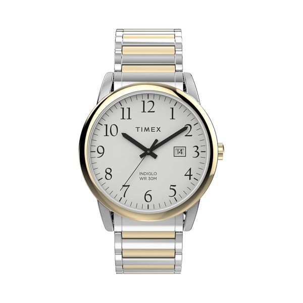 Timex Ročna ura Timex Easy Reather Classic TW2W52100 Bela