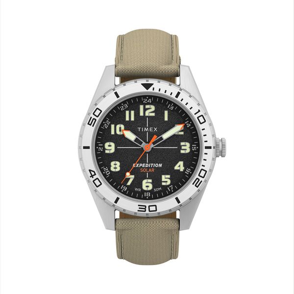 Timex Ročna ura Timex Expedition Field Solar TW4B30700 Bež