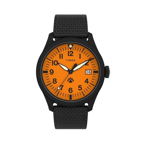 Timex Ročna ura Timex Expedition North Traprock TW2W23700 Black/Orange