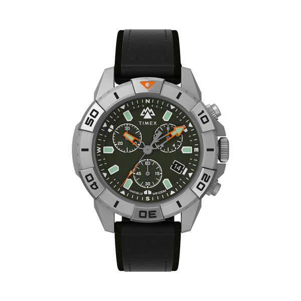 Timex Ročna ura Timex Expedition Ridge Chronograph TW2W16100 Črna