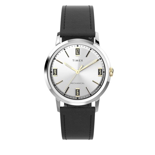 Timex Ročna ura Timex Marlin Mechanical TW2V44700 Black/Silver