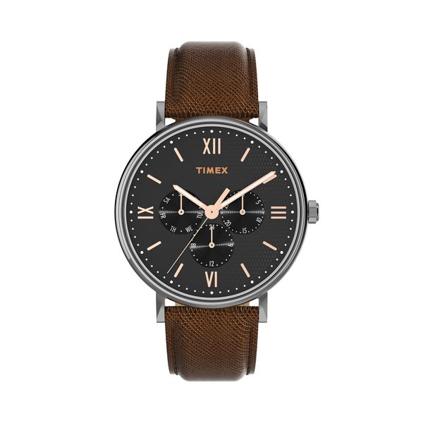 Timex Ročna ura Timex Southview TW2W49300 Črna