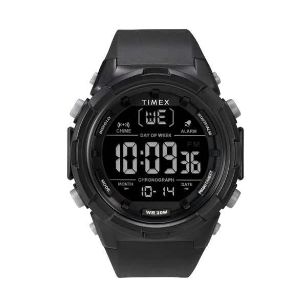 Timex Ročna ura Timex Sport Digital TW5M62000 Črna