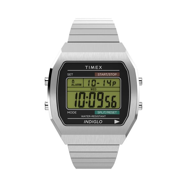 Timex Ročna ura Timex T80 TW2W47700 Srebrna