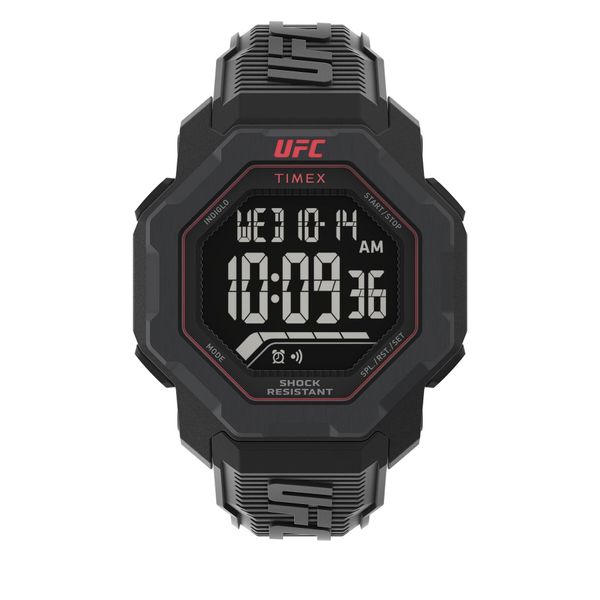 Timex Ročna ura Timex Ufc Strenght Knockout TW2V88100 Black/Black