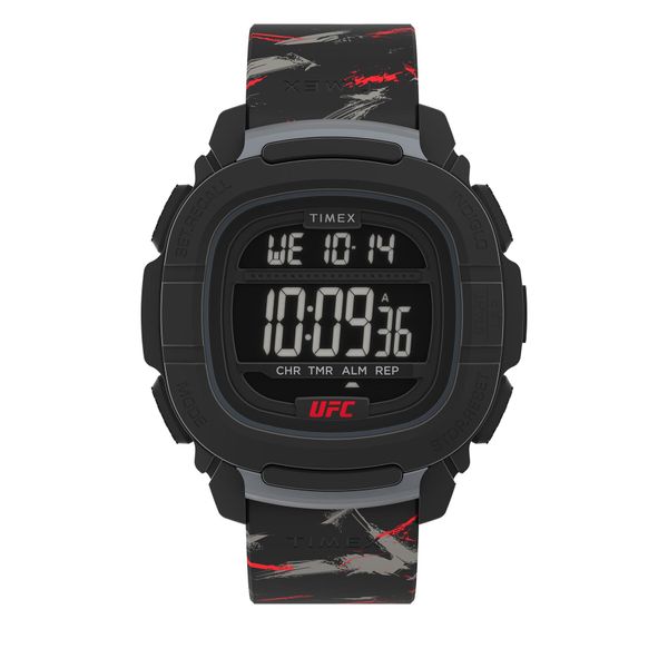 Timex Ročna ura Timex UFC Strength Shock XL TW2V85200 Črna