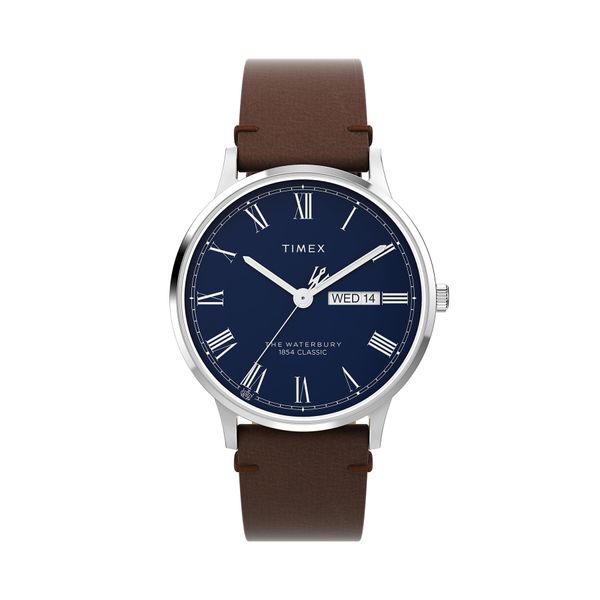 Timex Ročna ura Timex Waterbury TW2W14900 Rjava