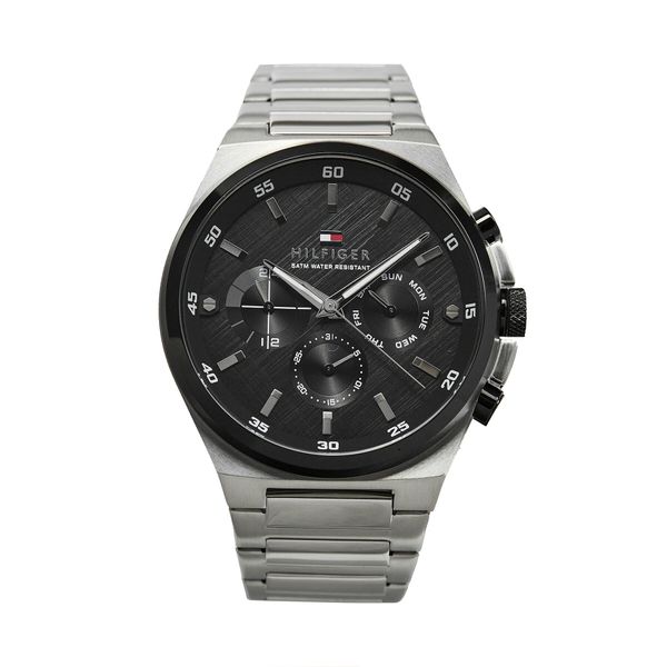 Tommy Hilfiger Ročna ura Tommy Hilfiger Dexter 1792087 Silver/Black