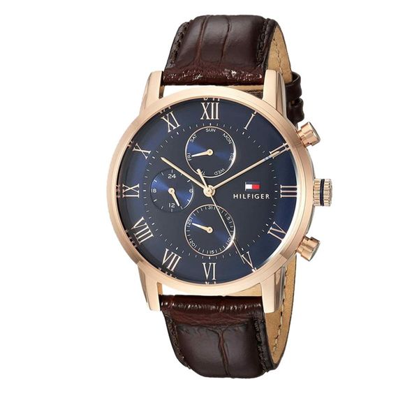 Tommy Hilfiger Ročna ura Tommy Hilfiger Kane 1791399 Brown/Gold