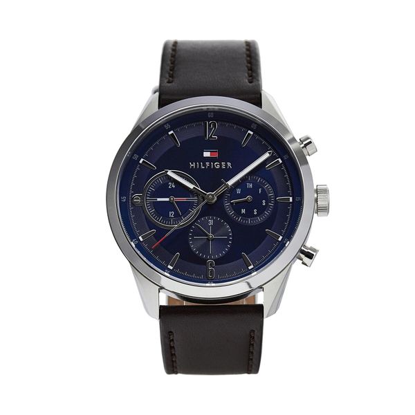 Tommy Hilfiger Ročna ura Tommy Hilfiger Matthew 1791940 Navy/Brown