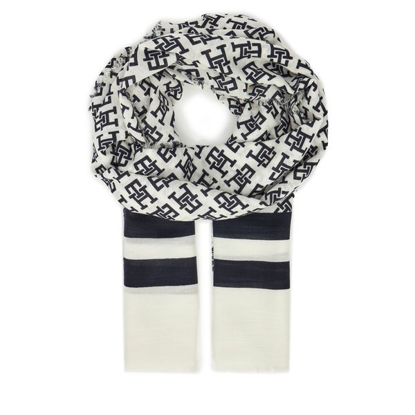 Tommy Hilfiger Ruta Tommy Hilfiger Beach Summer Mono Scarf AW0AW16030 Écru