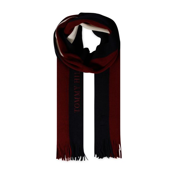 Tommy Hilfiger Ruta Tommy Hilfiger Prep Raschelle Scarf AM0AM10367 Bordo rdeča