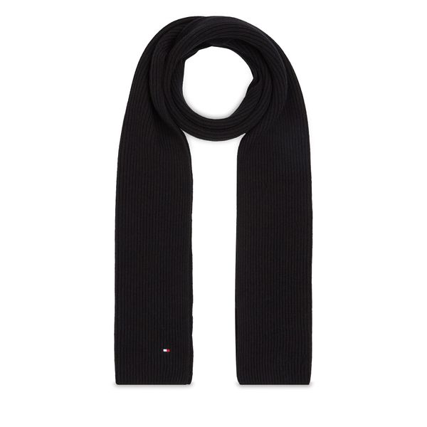 Tommy Hilfiger Šal Tommy Hilfiger Essential Flag Scarf AM0AM11480 Black BDS