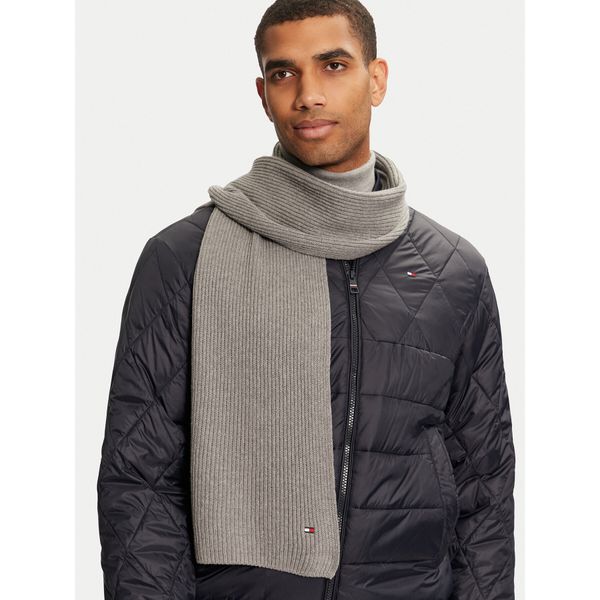 Tommy Hilfiger Šal Tommy Hilfiger Flag AM0AM12847 Siva