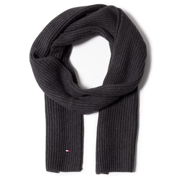 Tommy Hilfiger Šal Tommy Hilfiger Pima Cotton Scarf AM0AM06546 Siva