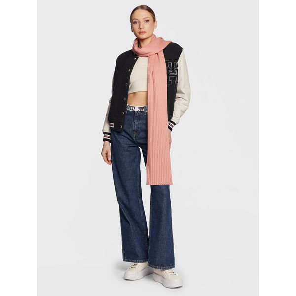 Tommy Jeans Šal Tommy Jeans Flag Scarf AW0AW13667 Roza