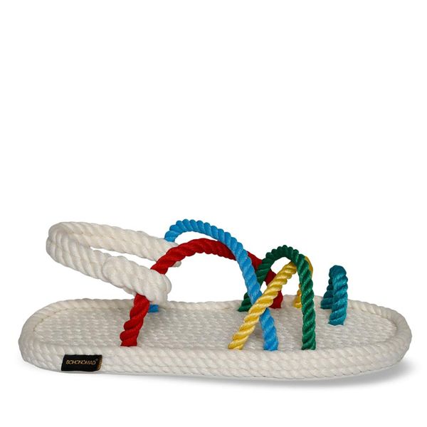 Bohonomad Sandali Bohonomad Ibiza IBZ.0177.WRS White-Multicolor