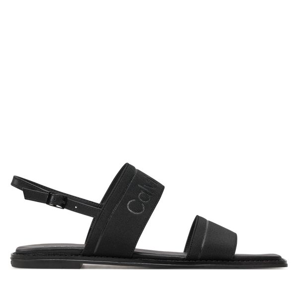 Calvin Klein Sandali Calvin Klein Flat Sandal He HW0HW01990 Črna