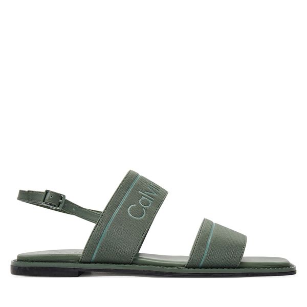 Calvin Klein Sandali Calvin Klein Flat Sandal He HW0HW01990 Zelena