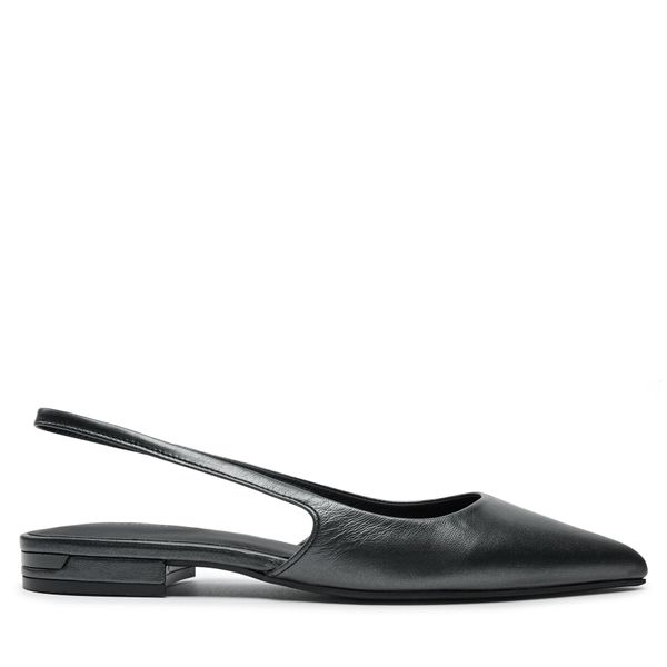 Calvin Klein Sandali Calvin Klein Flat Slingback Pump Pearl HW0HW02120 Črna