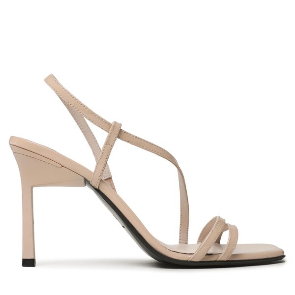 Calvin Klein Sandali Calvin Klein Geo Stiletto Asy Sandal HW0HW01609 Bež