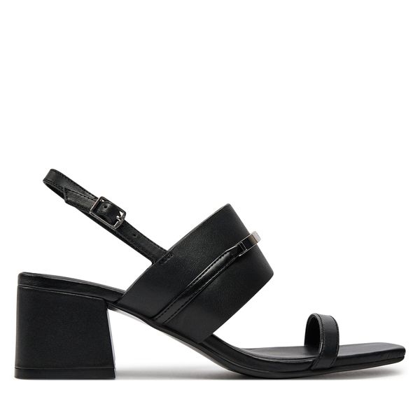 Calvin Klein Sandali Calvin Klein Heel Sandal 45 Met Bar Lth HW0HW02056 Black BEH