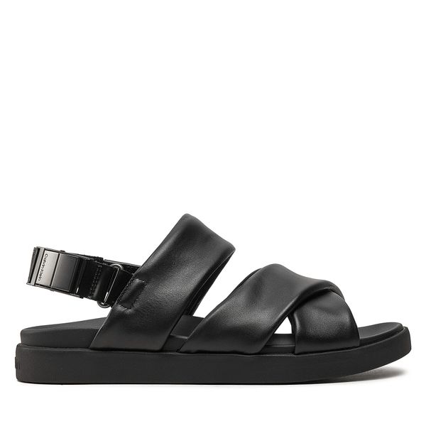 Calvin Klein Sandali Calvin Klein Padded Criss Cross Sandal HM0HM01482 Črna