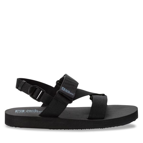 Jack Wolfskin Sandali Jack Wolfskin Urban Entdeckung Belt Sandal 4056711 Črna