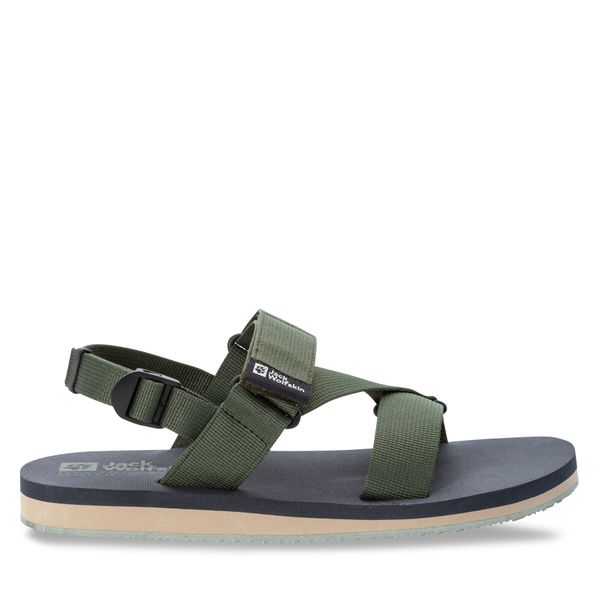 Jack Wolfskin Sandali Jack Wolfskin Urban Entdeckung Belt Sandal 4056711 Zelena