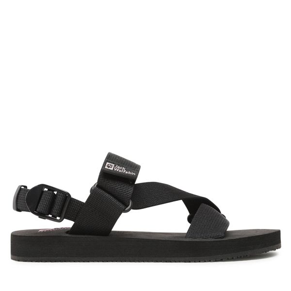 Jack Wolfskin Sandali Jack Wolfskin Urban Entdeckung Belt Sandal W 4056801 Črna