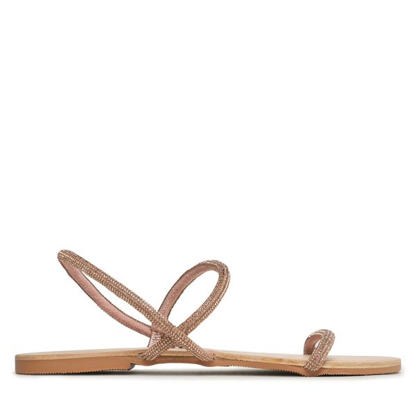 Manebi Sandali Manebi Crystal Embellished Leather Sandals V 6.3 Y0 Rose Gold 2 Bands