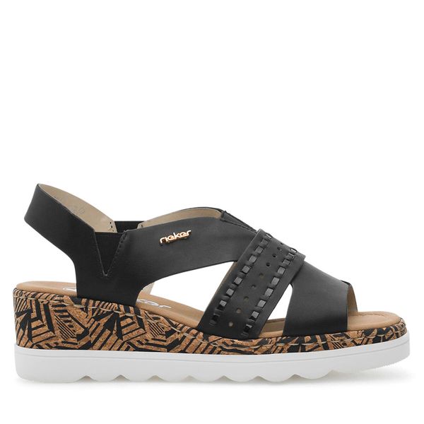 Rieker Sandali Rieker 67179-00 Črna