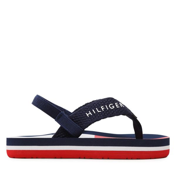 Tommy Hilfiger Sandali Tommy Hilfiger Flag Flap Flop T1B8-32917-0058 Mornarsko modra