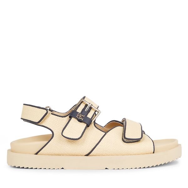 Tommy Hilfiger Sandali Tommy Hilfiger Rafia Sporty Sandal FW0FW07896 Bež