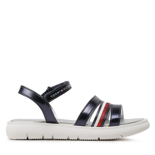 Tommy Hilfiger Sandali Tommy Hilfiger Stripes Velcro T4A2-32771-1372 M Mornarsko modra