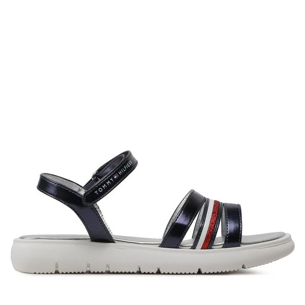 Tommy Hilfiger Sandali Tommy Hilfiger Stripes Velcro T4A2-32771-1372 S Mornarsko modra