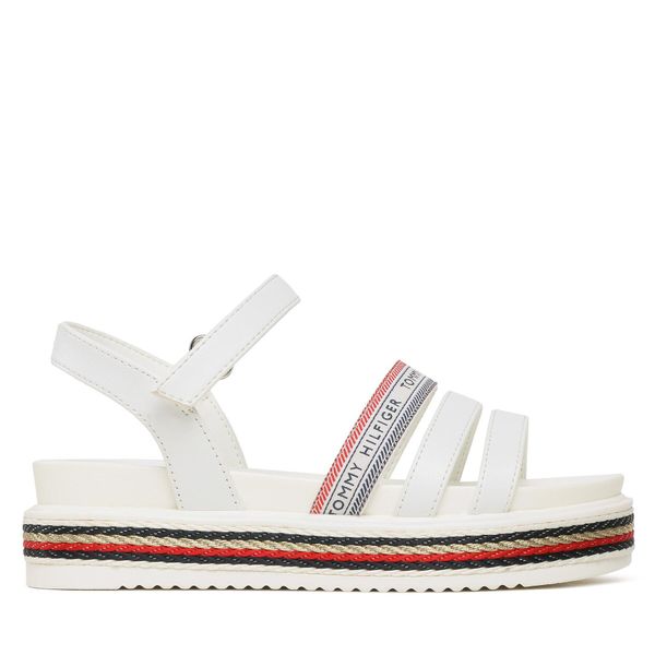 Tommy Hilfiger Sandali Tommy Hilfiger Velclo Platform T3A2-32762-0371 M Bela