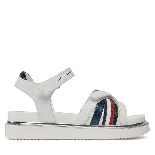 Tommy Hilfiger Sandali Tommy Hilfiger Velcro Sandal T3A2-33240-0273 M Bela