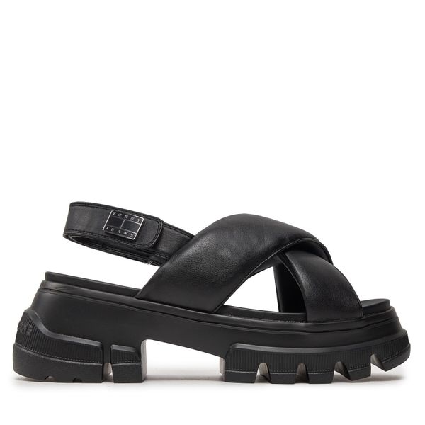 Tommy Jeans Sandali Tommy Jeans Tjw Chunky City Sandal EN0EN02525 Črna