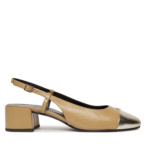 Tory Burch Sandali Tory Burch Cap-Toe Slingback Pump 156302 Rjava