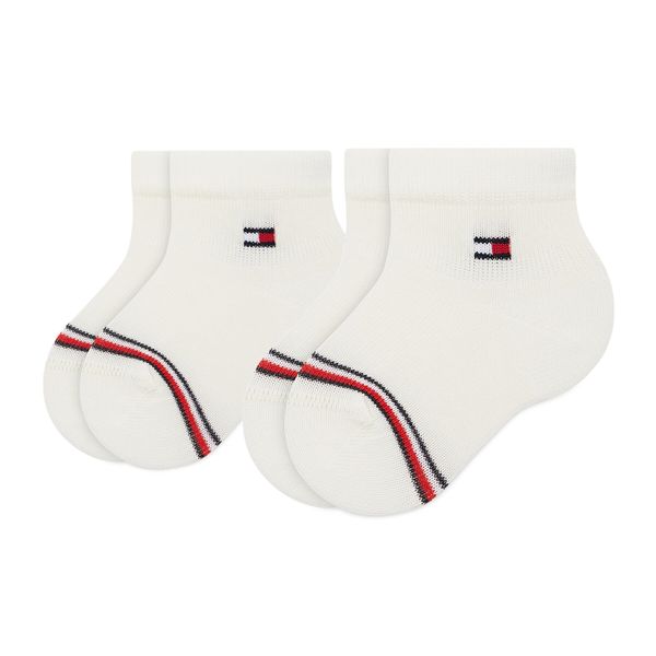 Tommy Hilfiger Set 2 parov otroških visokih nogavic Tommy Hilfiger 701220516 Bela